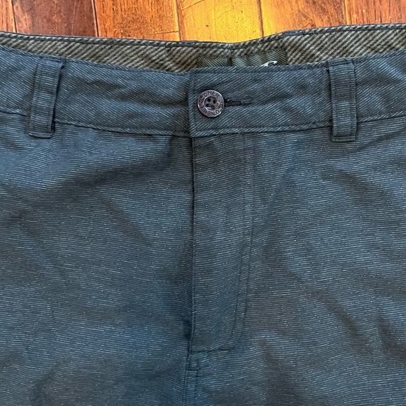 O’Neill Mens dark gray flat front casual chino shorts with size 36 - Picture 3 of 7